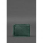 Кожаное портмоне 13.0 зажим Зеленый Crazy Horse, фото 1