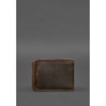 Кожаное портмоне 13.0 зажим темно-коричневое Crazy Horse, фото 1