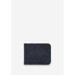 Кожаный зажим для денег синий винтаж, фото 1