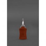 Кожаный брелок Premium Светло-коричневый, фото 1