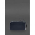 Кожаный  клатч-купюрник 4.0 синий краст, фото 1