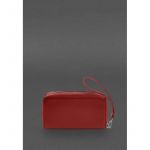 Кожаный  клатч-купюрник 4.0 красный краст, фото 1