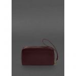 Кожаный  клатч-купюрник 4.0 бордовый краст, фото 1