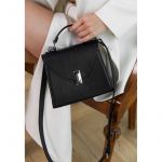 Женская кожаная сумка Futsy Черная, фото 1