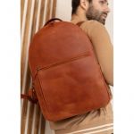 Кожаный рюкзак Groove L светло-коричневый винтаж, фото 1