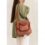 Женская кожаная сумка Stella светло-коричневая, фото 1