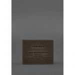 Кожаная обложка для удостоверения инвалида в результате российско-украинской войны темно-коричневый Crazy Horse, фото 1