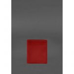 Кожаное портмоне на кнопке Brut красный краст, фото 1