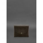 Кожаный кошелек mini 3.0 (кард-кейс) темно-коричневый Crazy Horse, фото 1