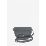 Женская кожаная сумка поясная-кроссбоди Bridget серый, фото 1