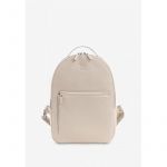 Кожаный рюкзак Groove M светло-бежевый зернистый, фото 1