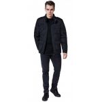 Черная мужская осенне-весенняя ветровка на молнии модель 3898, фото 1