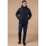 Темно-синяя зимняя куртка с капюшоном мужская модель 31610, фото 1