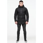 Куртка мужская молодежная на меху зимняя цвет черный модель 25400, фото 1