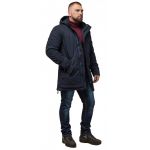 Куртка темно-синяя мужская с капюшоном зимняя модель 45777, фото 1