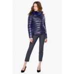 Фиолетовый женский воздуховик на молнии осенне-весенний модель 40267, фото 1