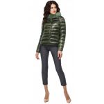 Воздуховик осенне-весенний удобный женский цвет темный хаки модель 40267, фото 1