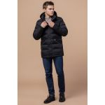 Черная мужская куртка зимняя с качественной фурнитурой модель 13542, фото 1