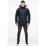 Синяя короткая куртка молодежная зимняя для мужчин модель 25550, фото 1