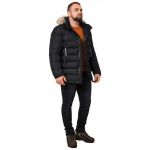 Комфортная мужская черная куртка на зиму модель 19833, фото 1