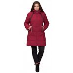 Бордовый зимний женский пуховик большого размера модель 25175, фото 1