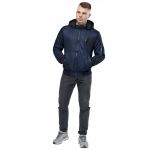 Бомбер мужской осенне-весенний молодежный темно-синий модель 10790, фото 1