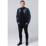 Темно-синяя куртка осенне-весенняя мужская молодежная модель 4129, фото 1