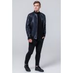 Молодежная темно-синяя куртка мужская осенне-весенняя модель 4055, фото 1