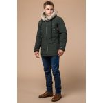 Парка мужская цвета хаки зимняя модель 15231, фото 1