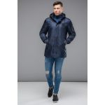 Синяя осенне-весенняя парка молодежная мужская модель 20595, фото 1