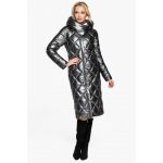 Зимний женский воздуховик цвет темное серебро модель 31031, фото 1