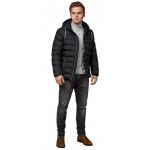 Куртка мужская на зиму короткая цвет графит-коричневый модель 35228, фото 1