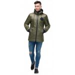 Парка цвета хаки молодежная мужская осенне-весенняя модель 19740, фото 1