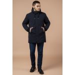 Темно-синяя парка мужская стандартной длины зимняя модель 9055, фото 1