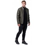 Молодежная куртка осенне-весенняя мужская цвета хаки модель 4327, фото 1