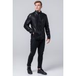 Черная молодежная мужская осенне-весенняя куртка модель 2193, фото 1