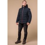 Куртка короткая мужская зимняя цвет темно-синий-красный модель 45115, фото 1