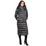 Графитовый женский воздуховик на зиму модель 31058, фото 1