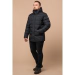 Куртка большого размера зимняя мужская цвет графит модель 12952, фото 1