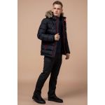 Мужская куртка темно-сине-красная зимняя модель 38268, фото 1