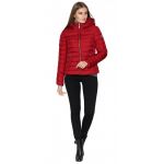 Бордовый молодежный осенне-весенний женский пуховик модель 25115, фото 1