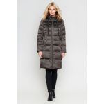 Женский зимний длинный воздуховик цвет капучино модель 47250, фото 1