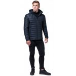 Короткая темно-синяя молодежная мужская куртка осенне-весенняя модель 3357, фото 1