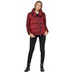 Красный пуховик молодежный женский осенне-весенний модель 25282, фото 1