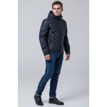 Темно-синяя молодежная короткая куртка осенне-весенняя мужская модель 2072, фото 1