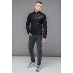 Черная мужская куртка молодежная осенне-весенняя на молнии модель 43663, фото 1