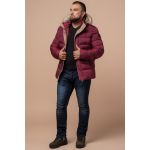 Куртка мужская зимняя оригинальная цвет бордовый модель 12149, фото 1