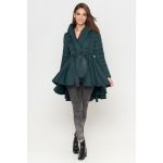 Пуховик осенне-весенний женский зеленый молодежный модель 25755, фото 1