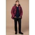 Куртка мужская на зиму бордовая качественная модель 15335, фото 1