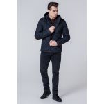 Мужская осенне-весенняя черно-синяя ветровка модель 1268, фото 1